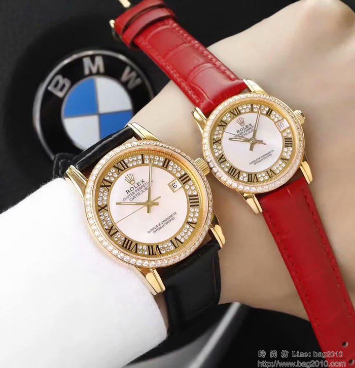 ROLEX勞力士 切利尼升級版 深海珍珠母貝配南非真鑽鑲製錶盤 深度防水 男士腕表  wssb4765